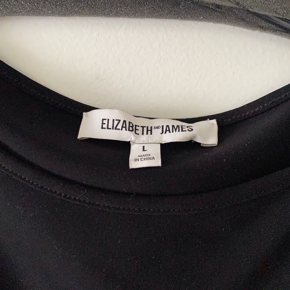 Elizabeth and James long sleeve black dress - Picture 6 of 7